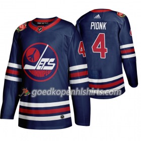 Winnipeg Jets Neal Pionk 4 Adidas 2019 Heritage Classic Navy Authentic Shirt - Mannen